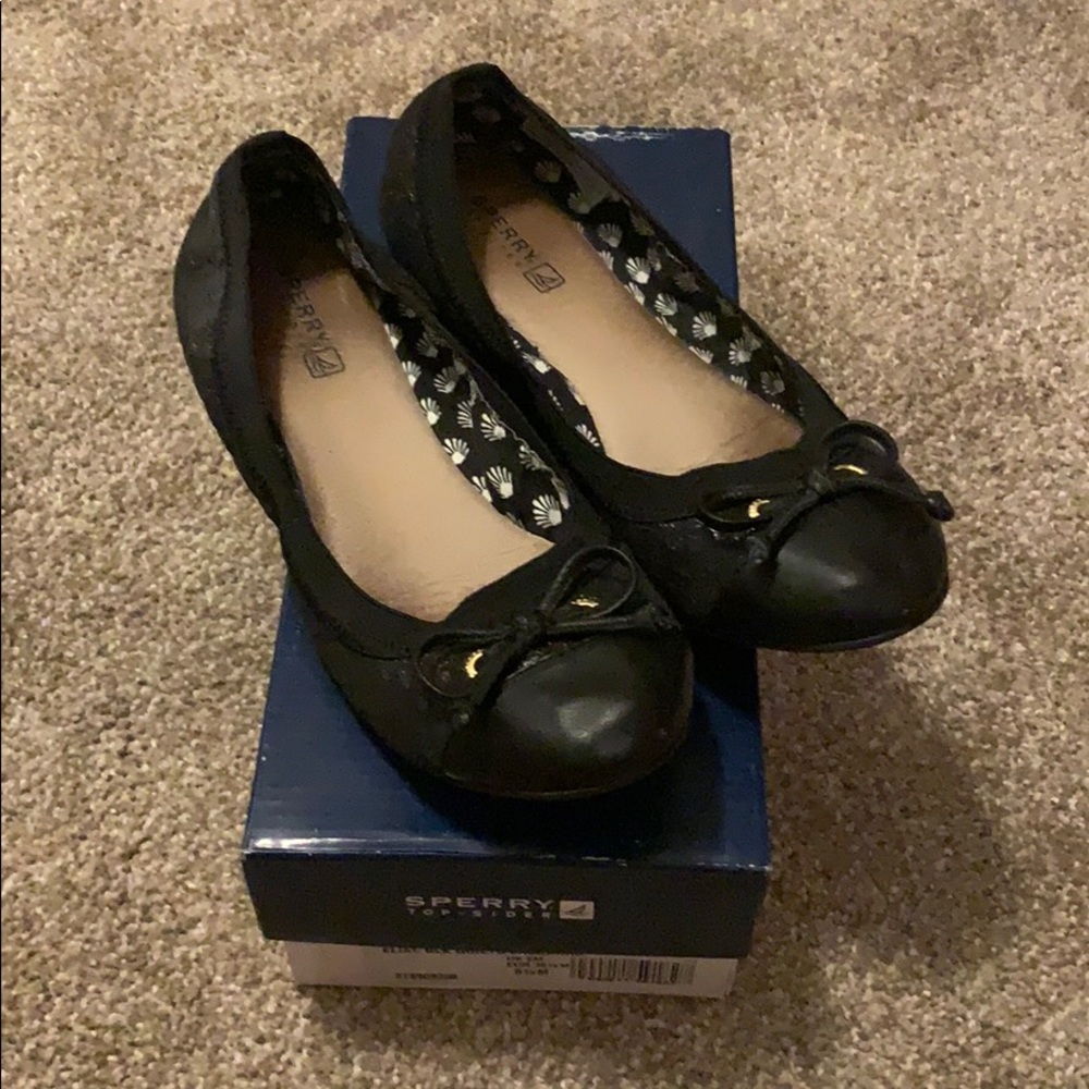 Sperry slippers elise black quilted jacquard 8.5